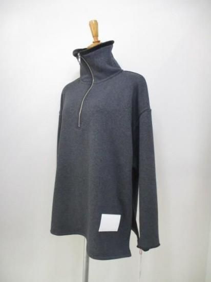 ディニテコリエ Dignite collier ボンバーハーフジッププルオーバー BA-80256526-チャコール