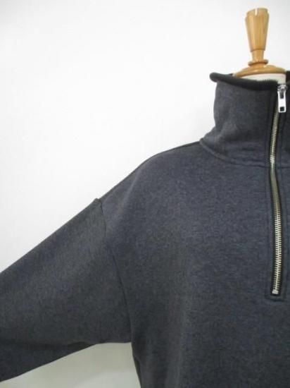 ディニテコリエ Dignite collier ボンバーハーフジッププルオーバー BA-80256526-チャコール