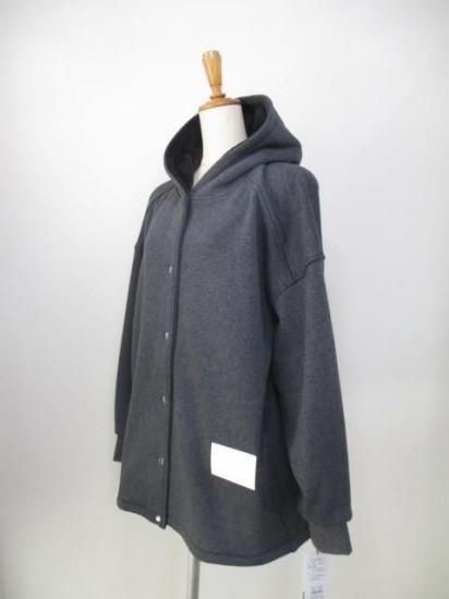 送料無料 ディニテコリエ Dignite collier ボンバーフードブルゾン レディース M 25秋冬 裏起毛 軽量 ドロスト付き BA-80256524 日本製 チャコール