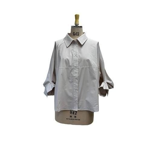 ayane アヤン ボタンタックスリーブ シャツ BEIGE 816330