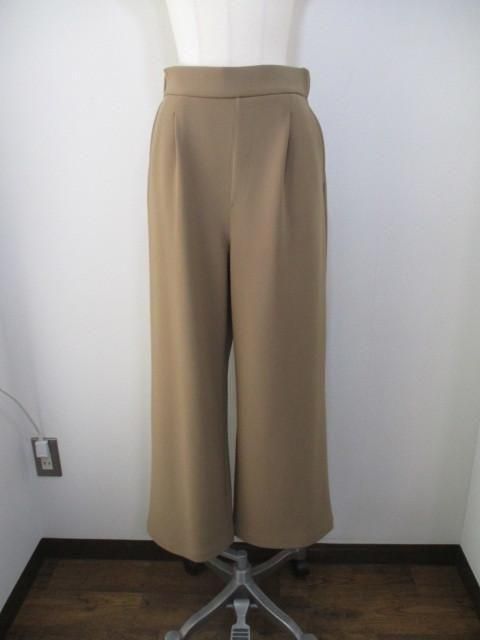 送料無料 ディニテコリエ Dignite collier 裏フリースワイドパンツ MEI-80256341 ワイドパンツ 裏フリース 柔らかい 暖かい ウエストゴム シンプル MOCHA