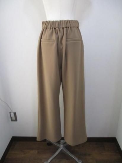 送料無料 ディニテコリエ Dignite collier 裏フリースワイドパンツ MEI-80256341 ワイドパンツ 裏フリース 柔らかい 暖かい ウエストゴム シンプル MOCHA