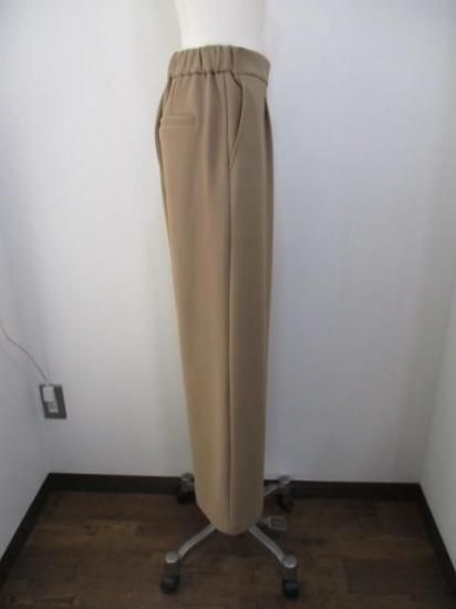 送料無料 ディニテコリエ Dignite collier 裏フリースワイドパンツ MEI-80256341 ワイドパンツ 裏フリース 柔らかい 暖かい ウエストゴム シンプル MOCHA