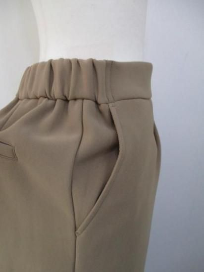 送料無料 ディニテコリエ Dignite collier 裏フリースワイドパンツ MEI-80256341 ワイドパンツ 裏フリース 柔らかい 暖かい ウエストゴム シンプル MOCHA