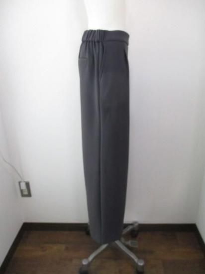 送料無料 ディニテコリエ Dignite collier 裏フリースワイドパンツ MEI-80256341 ワイドパンツ 裏フリース 柔らかい 暖かい ウエストゴム シンプル CHARCOAL