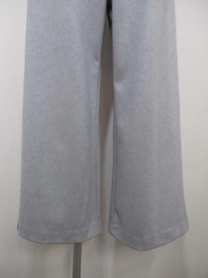 送料無料 ユイティームニ huitieme nid キャタピラーワイドパンツ 613837 ニット素材 圧縮ニット ワイドパンツ タックギャザー ウエストゴム LIGHTGRAY