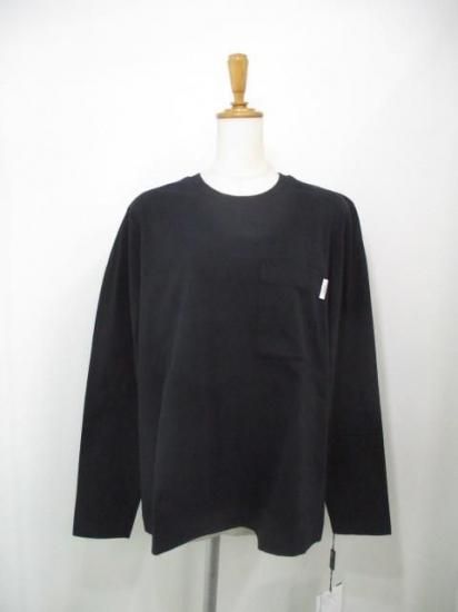 送料無料 ダブルスタンダードクロージング エッセンシャル 天竺 メッセージ バックプリント ロンT レディース 長袖 カットソー 日本製 2508-000-261-ブラック