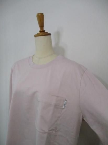 送料無料 ダブルスタンダードクロージング エッセンシャル 天竺 メッセージ バックプリント ロンT レディース 長袖 カットソー 日本製 2508-000-261-ピンク