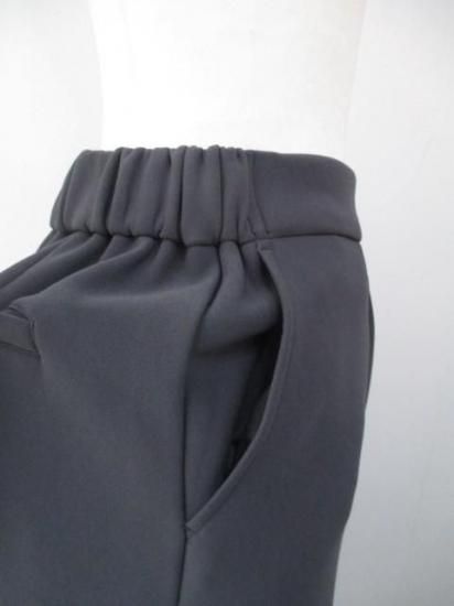 ディニテコリエ Dignite collier 裏フリースワイドパンツ MEI-80256341-チャコール