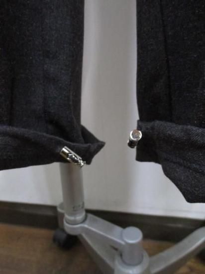 送料無料 アンナケリー Anna Kerry サイドジップワークパンツ 85254615 ワークパンツ サイドジップ カジュアル スリット ドロスト 大人スタイル CHARCOALGRAY 36