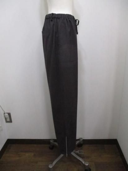 送料無料 アンナケリー Anna Kerry サイドジップワークパンツ 85254615 ワークパンツ サイドジップ カジュアル スリット ドロスト 大人スタイル CHARCOALGRAY 36