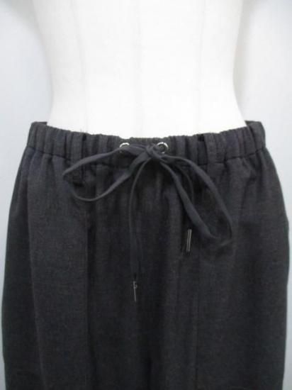 送料無料 アンナケリー Anna Kerry サイドジップワークパンツ 85254615 ワークパンツ サイドジップ カジュアル スリット ドロスト 大人スタイル CHARCOALGRAY 36