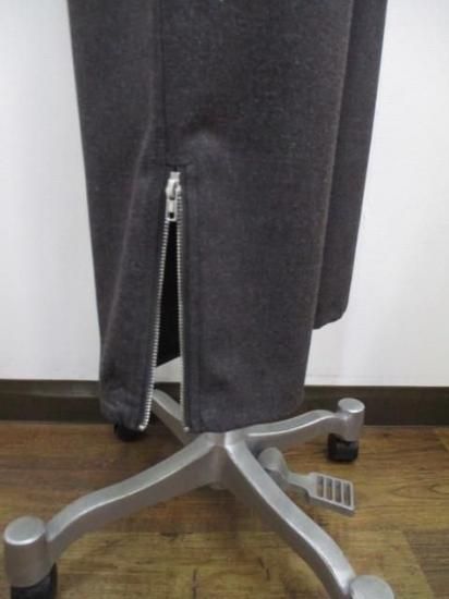 送料無料 アンナケリー Anna Kerry サイドジップワークパンツ 85254615 ワークパンツ サイドジップ カジュアル スリット ドロスト 大人スタイル CHARCOALGRAY 36