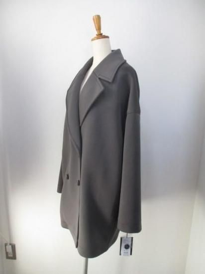 送料無料 ディニテコリエ Dignite collier ボンディングPコート TK-80256584 ボンディング Pコート オーバーシルエット アウター コート 柔らかい 軽い CHARCOAL