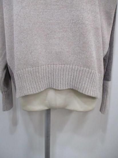 送料無料 ユイティーム ニ huitieme nid モール配色ハイネックプルオーバー レディース ニット 配色 モール糸 ノーチク 523819 BEIGE×MOCHA