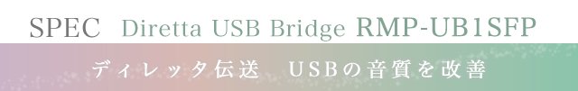 SPEC Diretta USB Bridge RMP-UB1SFP