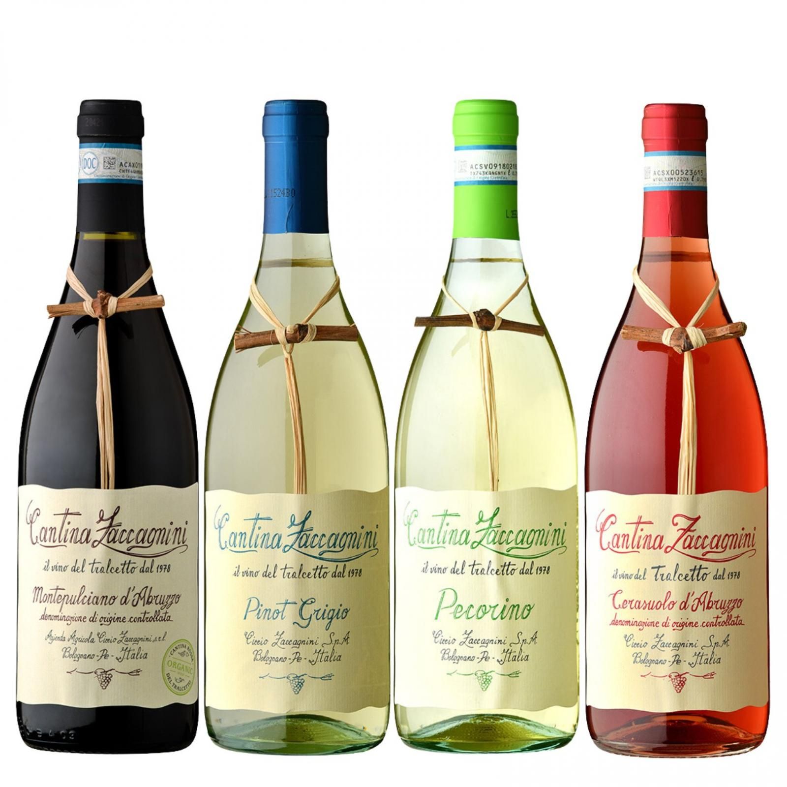4本セット イタリアワイン ザッカニーニ 4種飲み比べセット