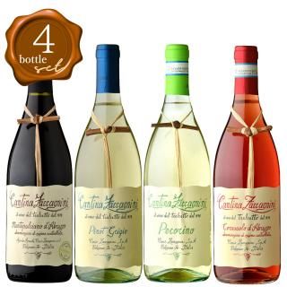 4本セット イタリアワイン ザッカニーニ 4種飲み比べセット 750ml