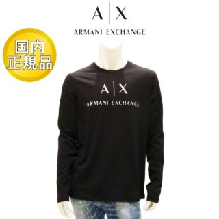 ڹʡ ޡ˥ ARMANI EXCHANGE T Ĺµ 롼ͥå  ֥å