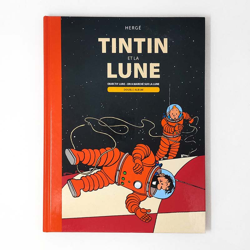 バンドデシネ合本版「LES AVENTURES DE TINTIN : TINTIN ET LA LUNE ; OBJECTIF LUNE（タンタンの冒険）」HERGE  - MAISON PETIT RENARD - メゾン・プティ・ルナール -