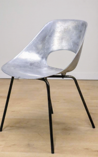 ピエール ガーリッシュ レザー トノーチェア 2脚 1950年代