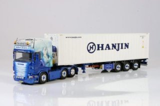 Nieuwe Scania R-serie Topline met D Tec Flexitrailer 40 fr. Reefer container