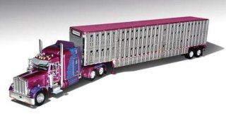 Kersplat - Earl Peterson Trucking - Peterbilt 379 with 63" Sleeper and Wilson Livestock Trailer 