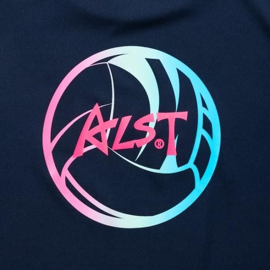 半袖ドライ Tシャツ ALST BACK BALL GRADATION Tee【ネイビー