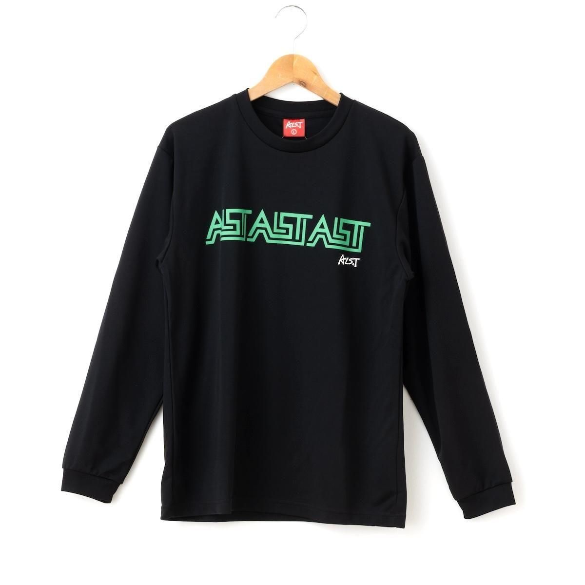 ナイロンdrow fitシャツ ダークグリーン L 新品 長袖ドライTシャツ DX LOGO【ブラック/グリーン】 - ALST Online