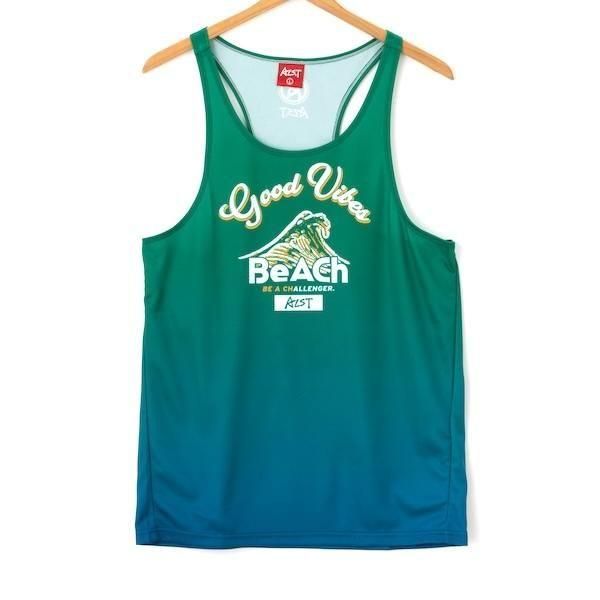 DRY タンクトップ Choppy【グリーン/ブルー】 - ALST Online Store