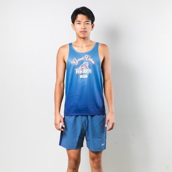 ビーチバレーボールタンクトップ SPALDING】ビーチバレータンクトップ【ホワイト 番号1入り