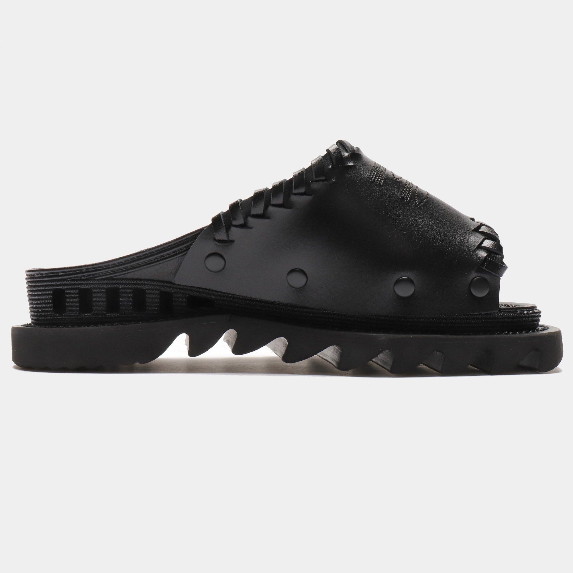 BENSAN-D WESTERN STITCH SQUARE SHARK SOLE BLACK - bench