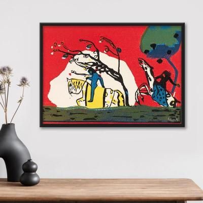 カンディンスキー、「赤いかたち」、希少な画集より、 新品高級額装付 楽天市場】絵画 世界の名画 黄・赤・青 ワシリー・カンディンスキー 額