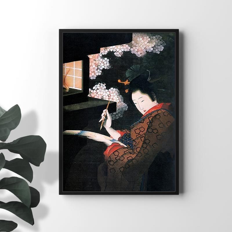 夜桜美人図 | 応為作品 - ROSSO GRAFICO