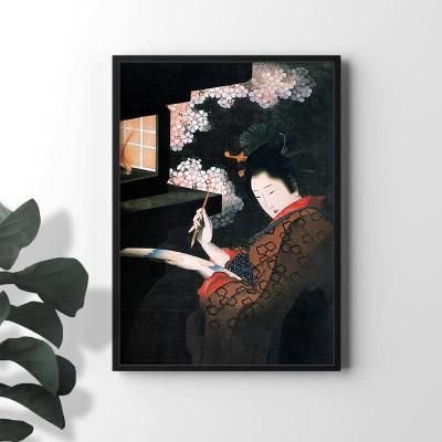 夜桜美人図