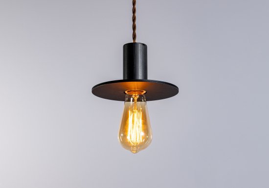 A004 Black pendant light (E26) 画像