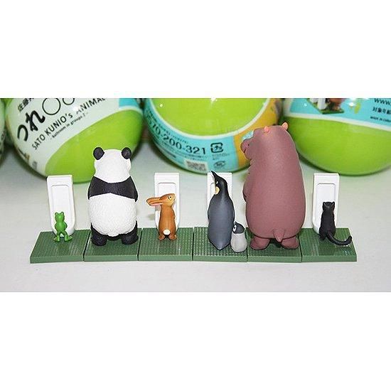 miniQ 佐藤邦雄の動物たち つれ○○○2(BOX)カバ・パンダ