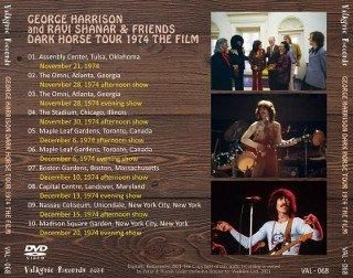 ジョージハリスンDVD George Harrison(ジョージ・ハリスン)/ DARK HORSE TOUR 1974