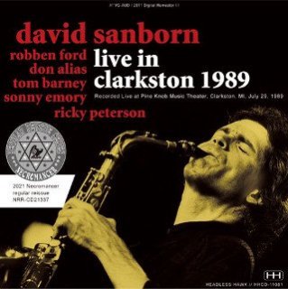 David Sanborn(ǥåɡܡ)/ LIVE IN CLARKSTON 19892CDR<img class='new_mark_img2' src='https://img.shop-pro.jp/img/new/icons50.gif' style='border:none;display:inline;margin:0px;padding:0px;width:auto;' />