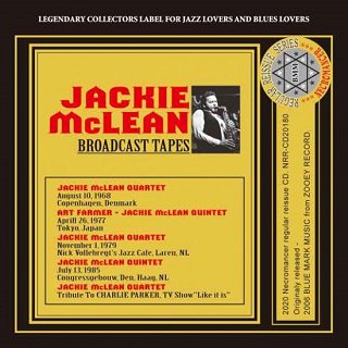 Jackie McLean(åޥ꡼)/ BROADCAST TAPES 2CDR