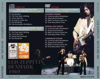 Led Zeppelin(レッド・ツェッペリン)/DENMARK 1969 【CD+DVD】 - コレクターズCD通販 TANGERINE ECHO