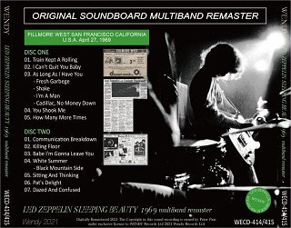 Led Zeppelin(レッド・ツェッペリン)/ SLEEPING BEAUTY 1969 MULTIBAND REMASTER 【2CD】 -  コレクターズCD通販 TANGERINE ECHO