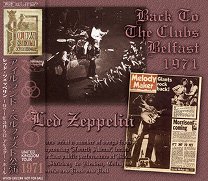 Led Zeppelin(åɡĥåڥ)/BACK TO THE CLUBS BELFAST 1971 2CD