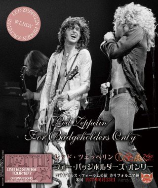 Led Zeppelin(レッド・ツェッペリン)/FOR BADGEHOLDERS ONLY 【3CD】 - コレクターズCD通販 TANGERINE  ECHO