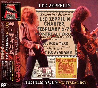 Led Zeppelin(レッド・ツェッペリン)/ THE FILM VOL.9 MONTREAL 1975 【DVD】 - コレクターズCD通販  TANGERINE ECHO