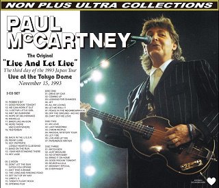 Paul McCartney(ݡ롦ޥåȥˡ)/LIVE AND LET LIVE 3CD