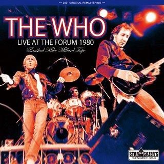 The Who(ա)/ BRUSHED MIKE MILLARD TAPE / LIVE AT THE FORUM 19802CDR
