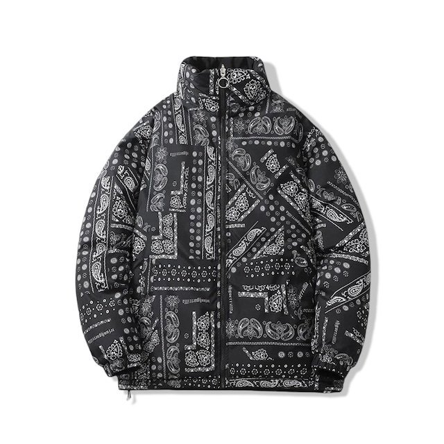 PAISLEY PATTERN DOWN JACKET