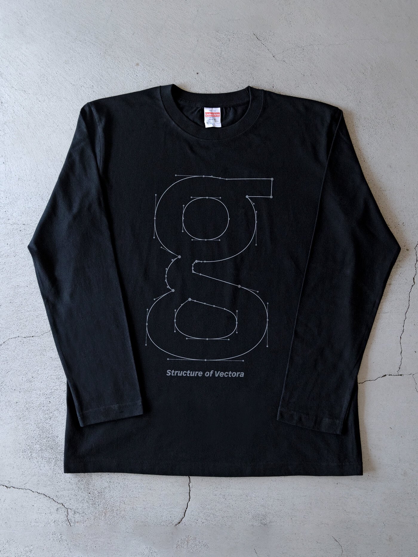 TYPO T-SHIRT 004g structure black