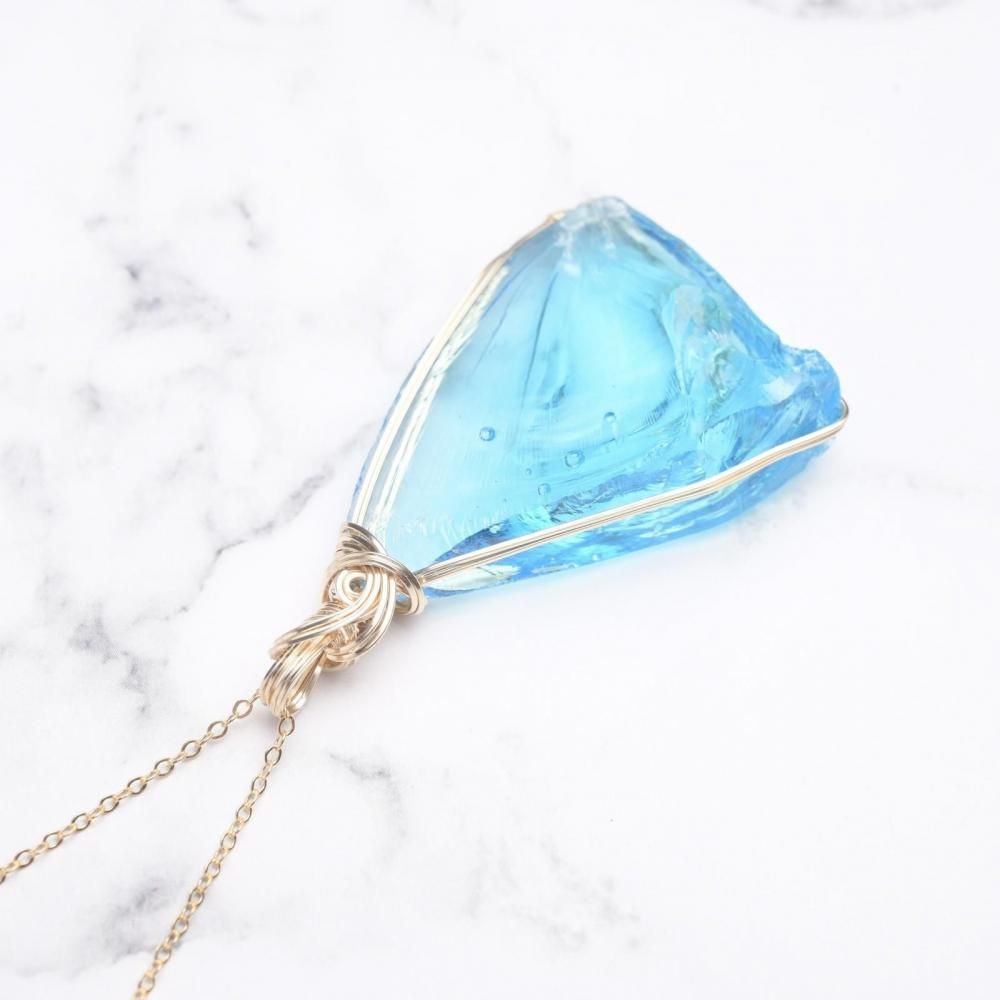 Kgf14 希少 アンダラクリスタル エレスチャルサファイア ペンダントトップ Kgf14 希少 アンダラクリスタル エレスチャルサファイア